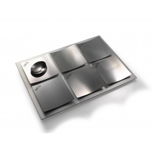 Seder Plate with Stainless Steel Square Dishes Laura Cowan Platos de Seder