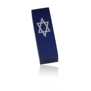 Blue Star of David Car Mezuzah by Adi Sidler Día de la Independencia de Israel