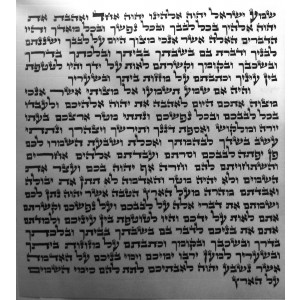 Ashkenazi (Ari) Mezuzah Scroll, 15 cm Pergaminos para Mezuzot