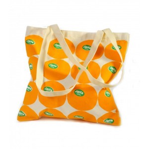 Tote Bag in White with Jaffa Oranges Design in Canvas Vêtements