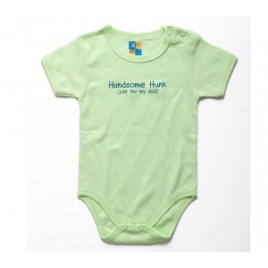 Onesie with Handsome Hunk Design in Blue and Green Bris Gifts Ideas