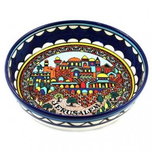 Armenian Ceramic Jerusalem Design Bowl Hogar y Cocina