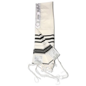 Black and Silver Prima Tallit Traditional Tallit