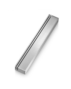 Mezuzah in Anodized Aluminum Silver Vertical Track by Adi Sidler Default Category