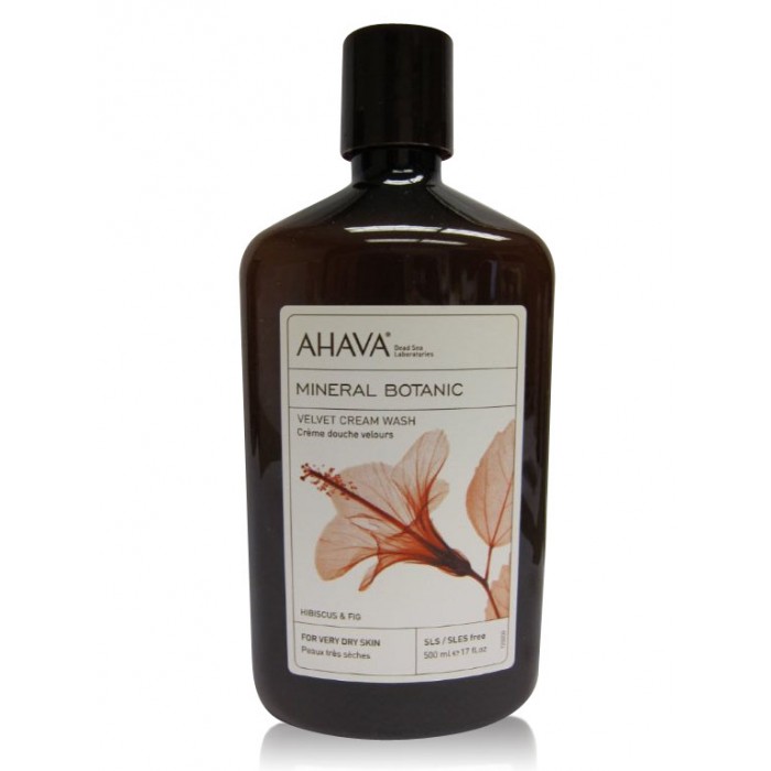 AHAVA Mineral Body Wash with Botanic Hibiscus and Fig Extract