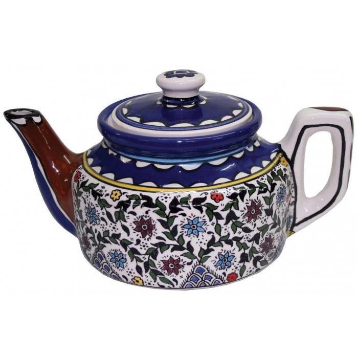 Teapot with Floral Anemones Motif