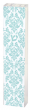 White Mezuzah with Turquoise Detailing