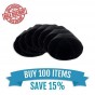 Velvet Kippah in Black with Six Sections without Rim