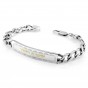 Men’s Bracelet with Priestly Blessing Verse in Stainless Steel with Yellow Gold Coated