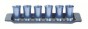 Set de 6 Copas Azules Yair Emanuel de Aluminio Anodizado