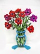 David Gerstein Poppies Bouquet in Vase Sculpture